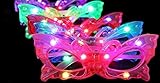 BEST PARTY FAVORS OF 2016! 12 Piece Adorable Butterfly Light Up Flashing Glasses For Children (4 Colors: Red, Green, Blue, & Pink)- With Push On/Off Button for All Occasions