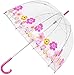 Totes Clear Bubble Umbrella (One Size, Flowers)