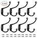 Coat Hooks - 8 Pack Heavy Duty Coat and Hat Hook Robe Hook Cup Hooks Retro Hooks for Coat /Backpack /Bag /Towel /Key /Cap (With 18 Screws)