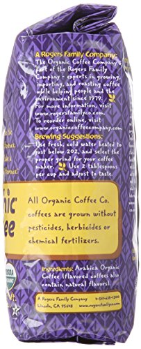 The Organic Coffee Company Whole Bean Coffee, French Vanilla, 12 Ounce
