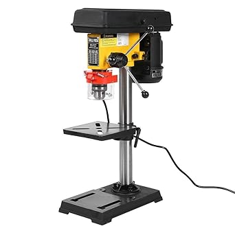 Perceuse De Table De 500 W Perceuse A Colonne Haute Precision Avec Foret De 16 Mm 9 Niveaux De Reglage De La Vitesse De Rotation Table De Percage Inclinable Et Pivotante Amazon Fr