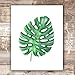 Tropical Leaves Wall Decor Art Prints - Botanical Prints Wall Art (Set of 6) - Unframed 8x10s | Flower Wall Décor | Kitchen Wall Décor | Vintage Wall Décor | Aesthetic Wall Décor | Living Room Décor