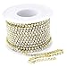 10Yard 2.8MM Clear Crystal Rhinestone Chain Close Trim Cup Chain Bulk for Craft Jewelry Making