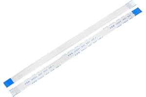 uxcell Flexible Flat Cable,150mm 1mm Pitch 6 Pins FPC FFC Flexible Ribbon Cable for LCD TV DVD Player 5Pcs (B Type)