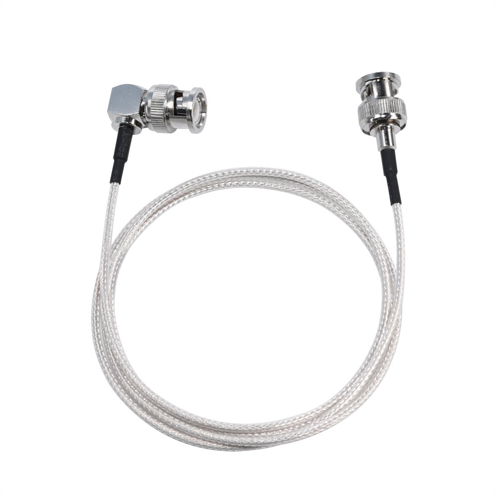 MOKOSE 3.3Ft(1M) Coaxial Cable,3G HD-SDI Cables 75 Ohm 90 Degree Right Angle BNC Male to BNC Male Silver-plated Coax Cable