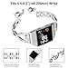 Wearlizer Compatible for Fitbit Ionic Bands Women, Metal Bling Replacement Band Bracelet with Diamond Rhinestones Compatible Fitbit Ionic（Silver）