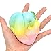 Kiibru Squishies 3 PCS Set Rainbow Peaches Squishy Cookie Seal Party Favor