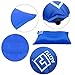 Self Inflating Camping Pillow, Compressible Travel Pillow, Foldable Air Pillow, Inflatable Pillow & Outdoor Pillow for Backpacking, Camping, Hiking, Traveling, Beach, Picnic, Outdoor Sports (Blue)