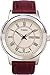 Timex Men's T2E581 Elevated Classics Silver-Tone Watch with Brown Leather Band