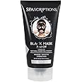 SpaScriptions 5 oz 150 ml Black Mask, Blackhead Remover Mask, Blackhead Peel Off Face Mask, Charcoal Face Mask, Blackhead Mask, Deep