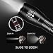 Tquens L200 led Flashlight 2-in-1 (1 Full Size - 1040 Lumen / 1 Mini Size - 307 Lumen) with Batteries and Charger(for the full size) Included and Water Resistant Flashlight