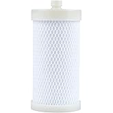 2.3"x4.53" 1 Micron Carbon Water Filter Cartridge, Chlorine Reduction, Inline Washer Filter, for Washer Machine, Laundry, Garden Hose, Shower-Protection of Skin Hair Clothes,Anti-Clog-FA10-C1