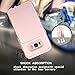 TabPow Galaxy S8+ Plus Case, Hidden Door Slim Wallet Case, Fits 2 Cards and Cash, Reinforced Bumper Protection, Mirror, Front Frame Screen Protection for Samsung Galaxy S8+ Plus(2017) -Rose Pink