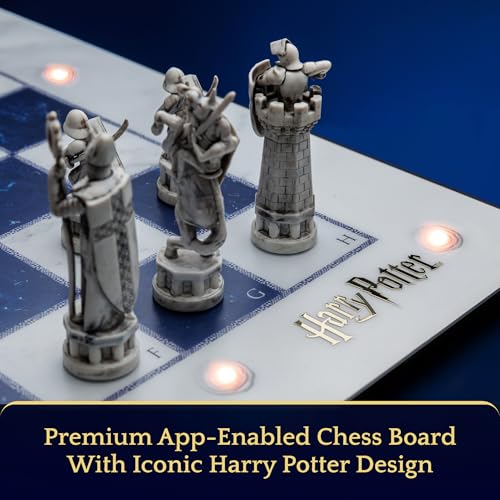 Harry Potter Electronic Chess Board Game. GoChess Mini Wizard. Light-Up Chess Set for All Skill Levels. Online Play App for Harry Potter Fans Smart Board Games Lovers