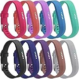 For Fitbit Flex 2 Bands, SKYLET Replacement Bands for Fitbit Flex 2 Bracelet Solid Color with Fastener Ring (No Tracker)