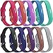 For Fitbit Flex 2 Bands, SKYLET Replacement Bands for Fitbit Flex 2 Bracelet Solid Color with Fastener Ring (No Tracker)
