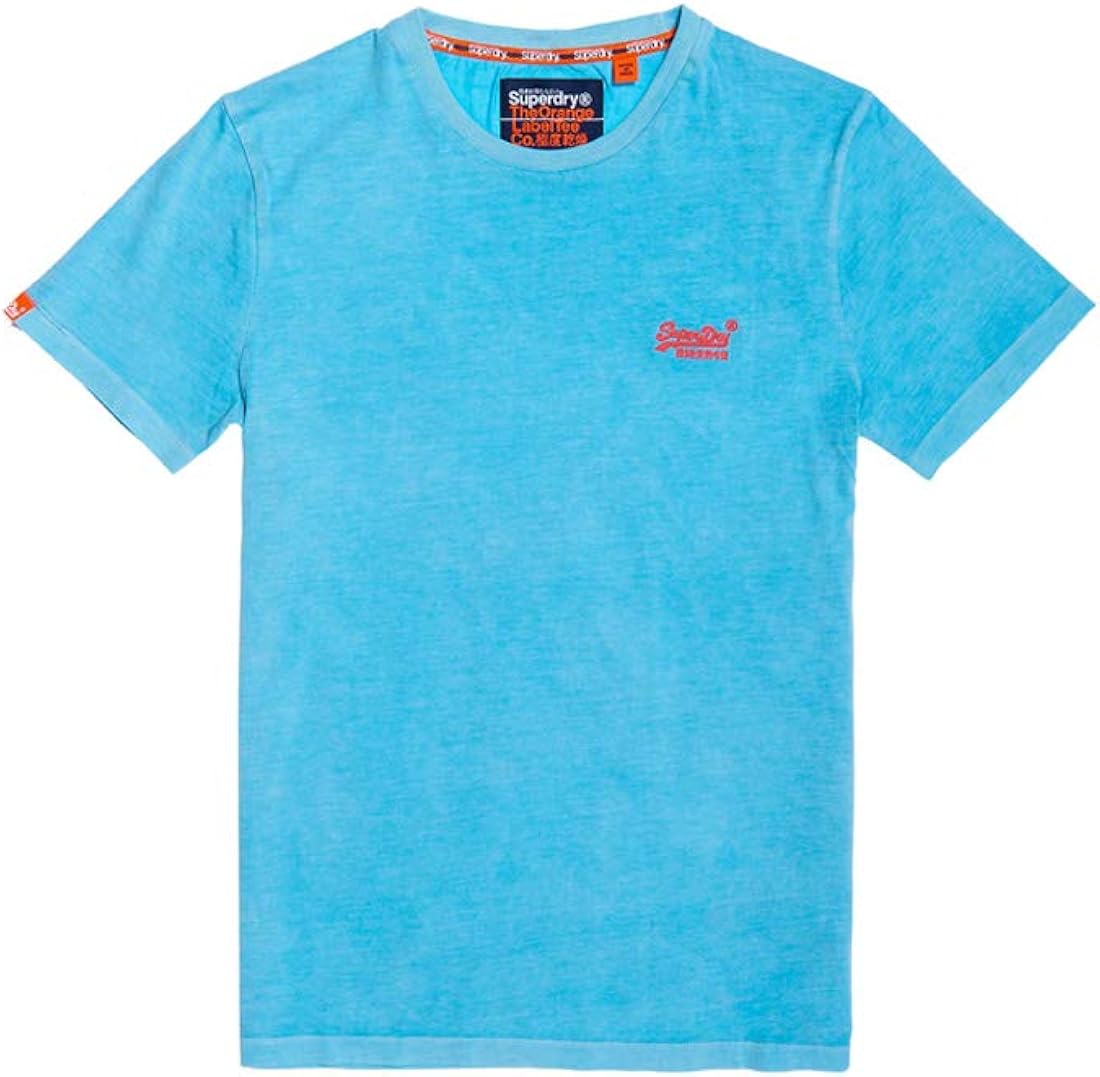 Superdry Men's Orange Label Neon Tee T Shirt Amazon.co.uk Clothing