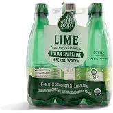 Whole Foods Market, Organic Italian Lime Sparkling Mineral Water 6 Pack, 16.9 Fl Oz