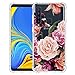 Samsung Galaxy A9 2018 Flower Case,Galaxy A9s Case Floral for Girls Women Shock-Absorption Flexible TPU Rubber Soft Silicone for Galaxy A9s (Clear Flower)