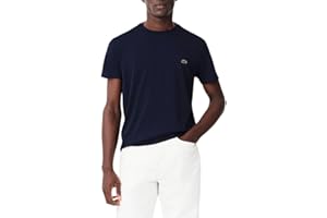 Lacoste Men's Short Sleeve Pima Jersey Crew Neck Tee