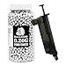 Double Eagle M85 Electric Rifle Airsoft Gun w/ accessories Bundle Set- 0.20 2000 White BB Pellets, Speed Loader, Goggles, Net Target