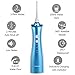 Mornwell D50 Electric Water Flosser, Professional Cordless Dental Oral Irrigator - Portable and Rechargeable IPX7 Waterproof 3 Modes Water Flossing for Home and Travel, Braces & Bridges Care, Blue