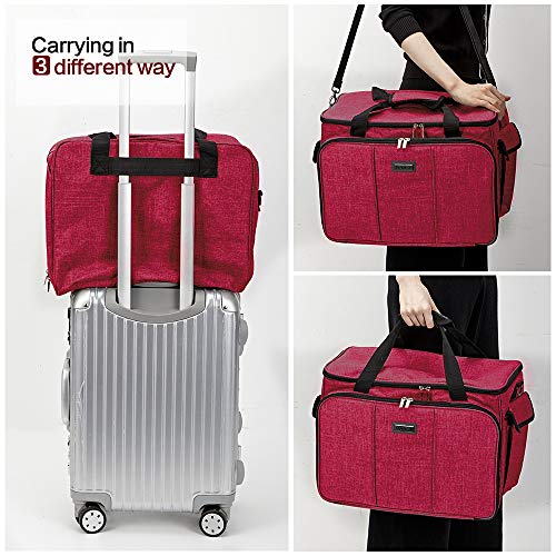image for HOMEST Sewing Machine Carrying Case with Multiple Storage Pockets, Uni