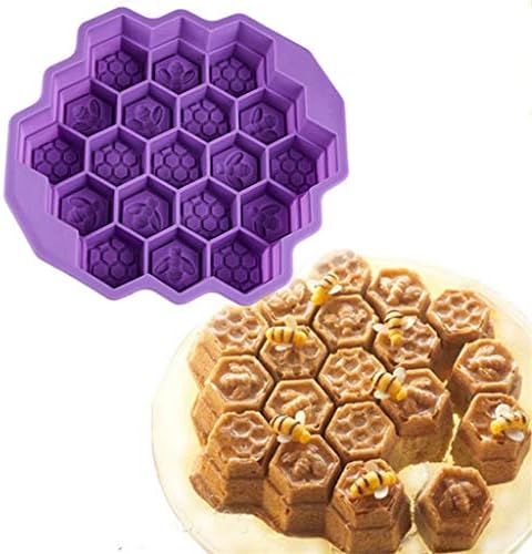 Iusun Biscuit Maker,Multifunction Bee Honeycomb Shape Silicone Cake Baking Mould Cookies Chocolate Sugar Press Cake Decorator Pump Machine Kit Icing Syringe Kitchen Mold Tools Set