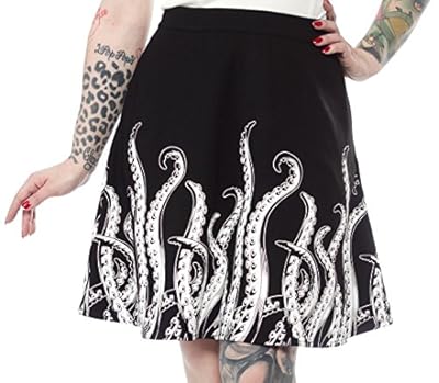 Sourpuss Tentacles Skater Skirt