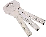 Yale Euro Double Cylinder 30 10 30 Nickel Finish 3 Keys Supplied view 3
