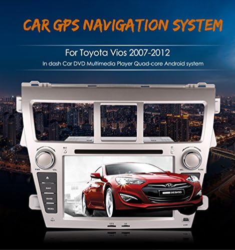 CUSP Quad Core Two Din Car GPS Navigation Car DVD Player for Toyota Vios 2007-2012
