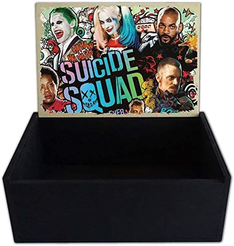 Capricci Italiani - Caja Porta Objetos de Madera Suicide Squad: Amazon.es: Joyería
