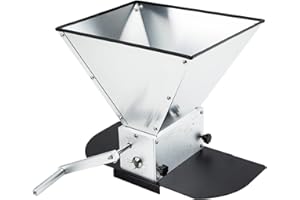 Brewland Grain Mill Pro with 3 Rollers 13LB Hopper and Steel Metal Base, Brewing for Grain Malt Barley, Malt Mill for Homebre