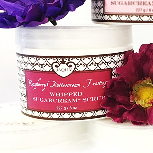JAQUA Beauty Raspberry Buttercream Frosting Handmade Whipped Organic Sugarcream Scrub