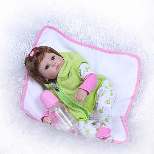 再生赤ちゃん人形安い40センチソフトシリコンビニールゲーム実生活玩具ギフト グリーン 40cm B0tz93gd 5 658円