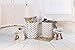 Sea Team 19.7 Inches Large Sized Waterproof Coating Ramie Cotton Fabric Folding Laundry Hamper Bucket Cylindric Burlap Canvas Storage Basket with Stylish Stars Design (19.7