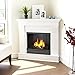 Real Flame Chateau Gel Corner Fireplace in White Finish