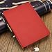 Leather Notebook, izBuy Classic Vintage Notebook Diary Medium Size for Men/women 240 Lined Beige Pages-Mediterranean Style 0.5mm Smooth Gel Pen Included,Red(58-25)