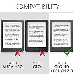 kwmobile Case Compatible with Kobo Glo HD/Touch 2.0