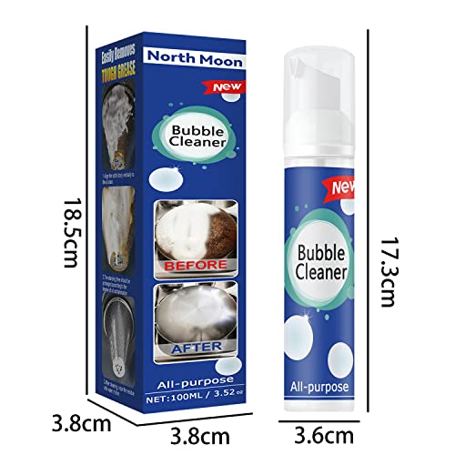 100ML X 1PCS Bubble Cleaner Foaming Heavy Oil Stain Cleaner,Best Multi