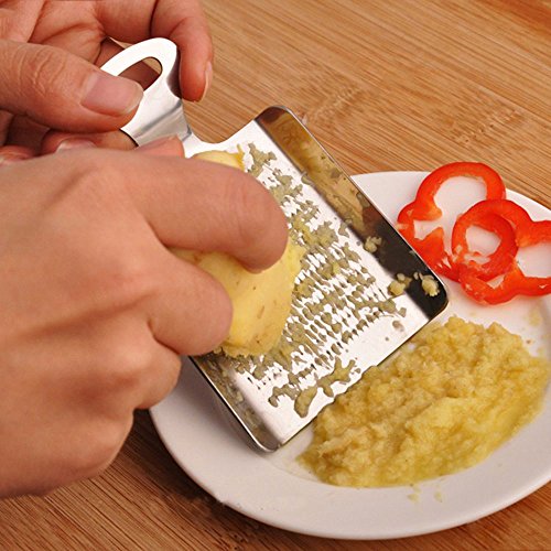 Unmengii Manual Lemon Zester Kitchen Tool Press Device Garlic Press Crusher Ginger Grater Garlic Grater Vegetable Lemon Spice Grinder