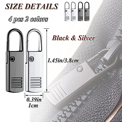 ZiftMART Zipper Pull Replacement, Universal Removable Zipper Pulls