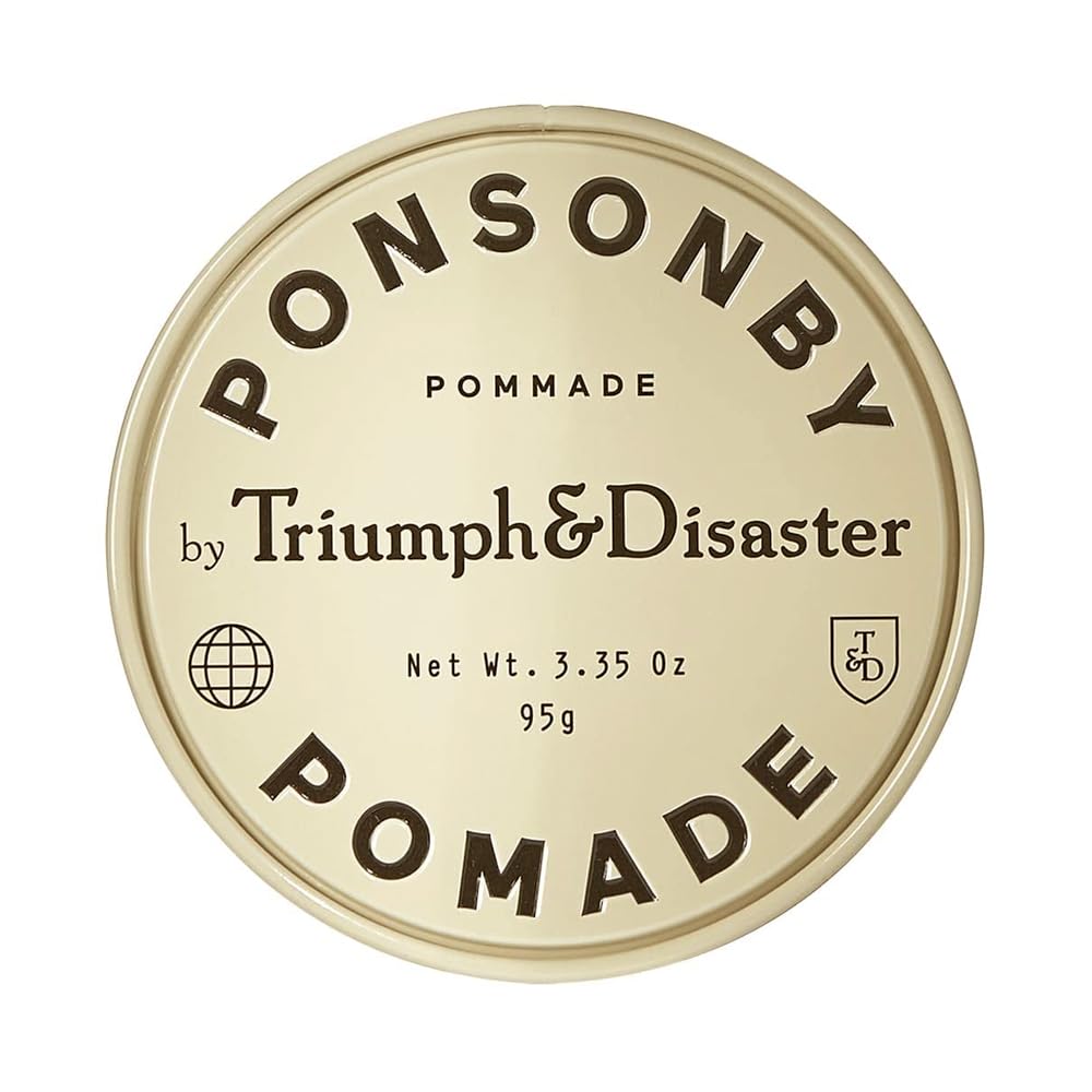 Triumph & Disaster | Ponsonby Pomade | Medium Hold Styling Wax for Fine to Thick Hair - High Shine, Non-Greasy Finish for Men, 95g