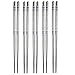 KaLaiXing brand Blue and White Porcelain Pattern Stainless Steel Non-slip Chinese Chopsticks Tableware Set--10 Pairs