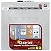 Quartet -Magnetic Dry -Erase -Calendar Tile, 14 x 14 Inches, 1-Month Design, Frameless, Silver (48114-SL)