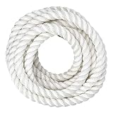 SGT KNOTS Twisted Nylon Rope (1/4 inch) Multipurpose Utility Line - Rot, Alkali, Chemical, Weather Resistant - Crafts, DIY Projects, Towing, Dock Lines, Heavy Load Uses (100 ft - White)