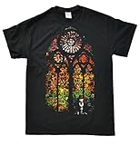 Stooble Men's Stained Glass Banksy T-Shirt