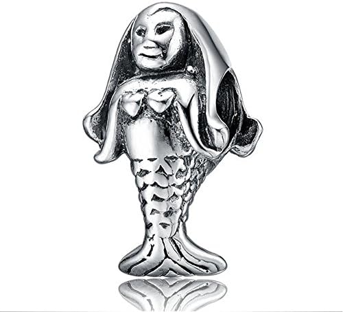 Silverworks Sterling Silver Beads European Beads Little Mermaid Charm