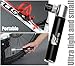 Hds-tek Mini Bike Pump,portable & Lightweight with Frame Mounting Kit,deluxe Black CNC Aluminum Alloy, High Pressure ,Hybrid & BMX Bicycle Tires, Presta & Schrader Compatible (1015(black))