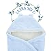 Receiving Blanket Wrap Swaddle-For Newborn Baby Nursery -Perfect Baby Shower Gift For Baby Boys-Super Soft -100% Plush Coral Fleece Double Layered Fabric - Blue Stars- With Gift Box (Blue) …